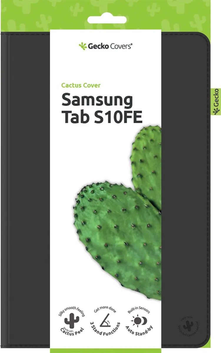 Gecko Covers Cactus Tablethoes Galaxy Tab S9/S10 - Zwart - afbeelding 5 van 6