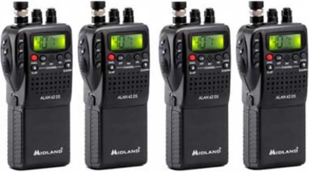 Set van 4 Midland Alan 42DS 27mc Portofoons 4 Watt FM/AM