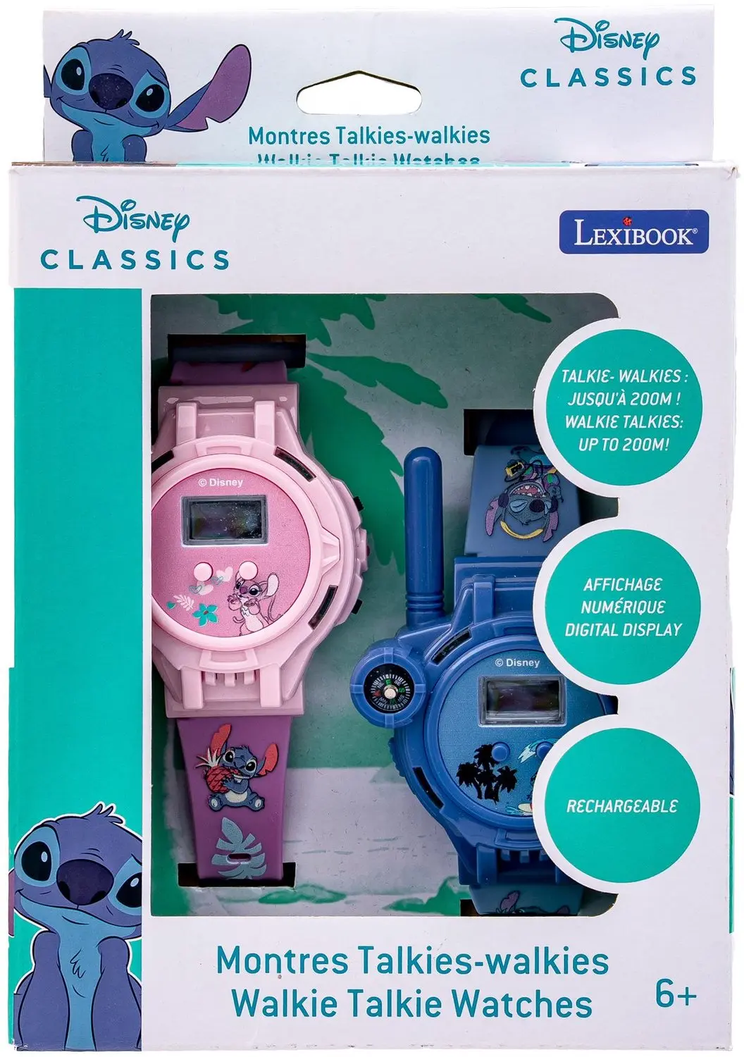 Lexibook Stitch Walkietalkie Horloge DMWTW1D - Multicolor - afbeelding 2 van 6
