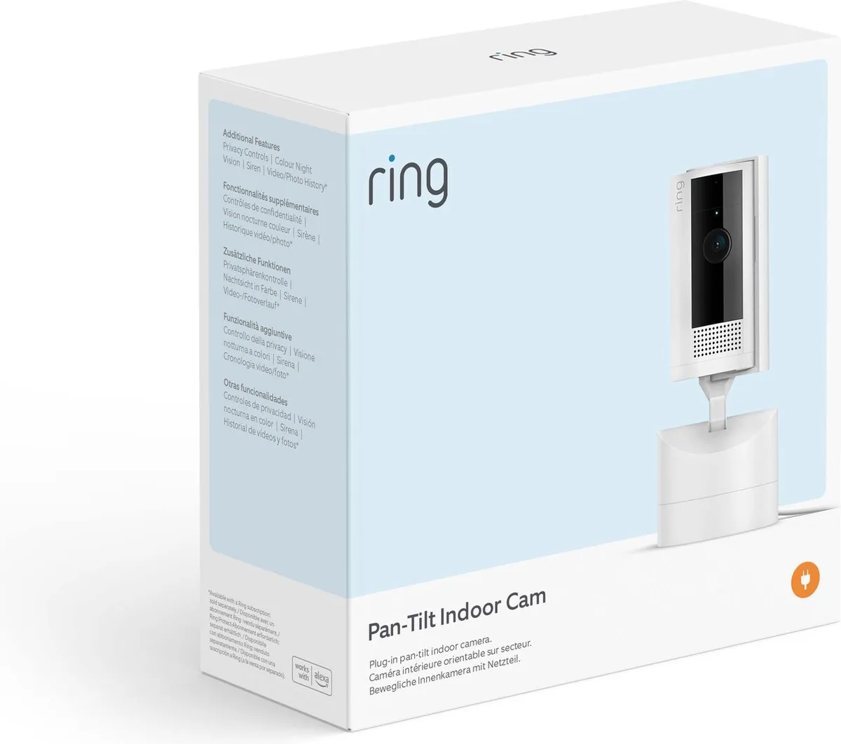 Ring Pan-Tilt Indoor Camera B0CG2TB6H9 - Wit