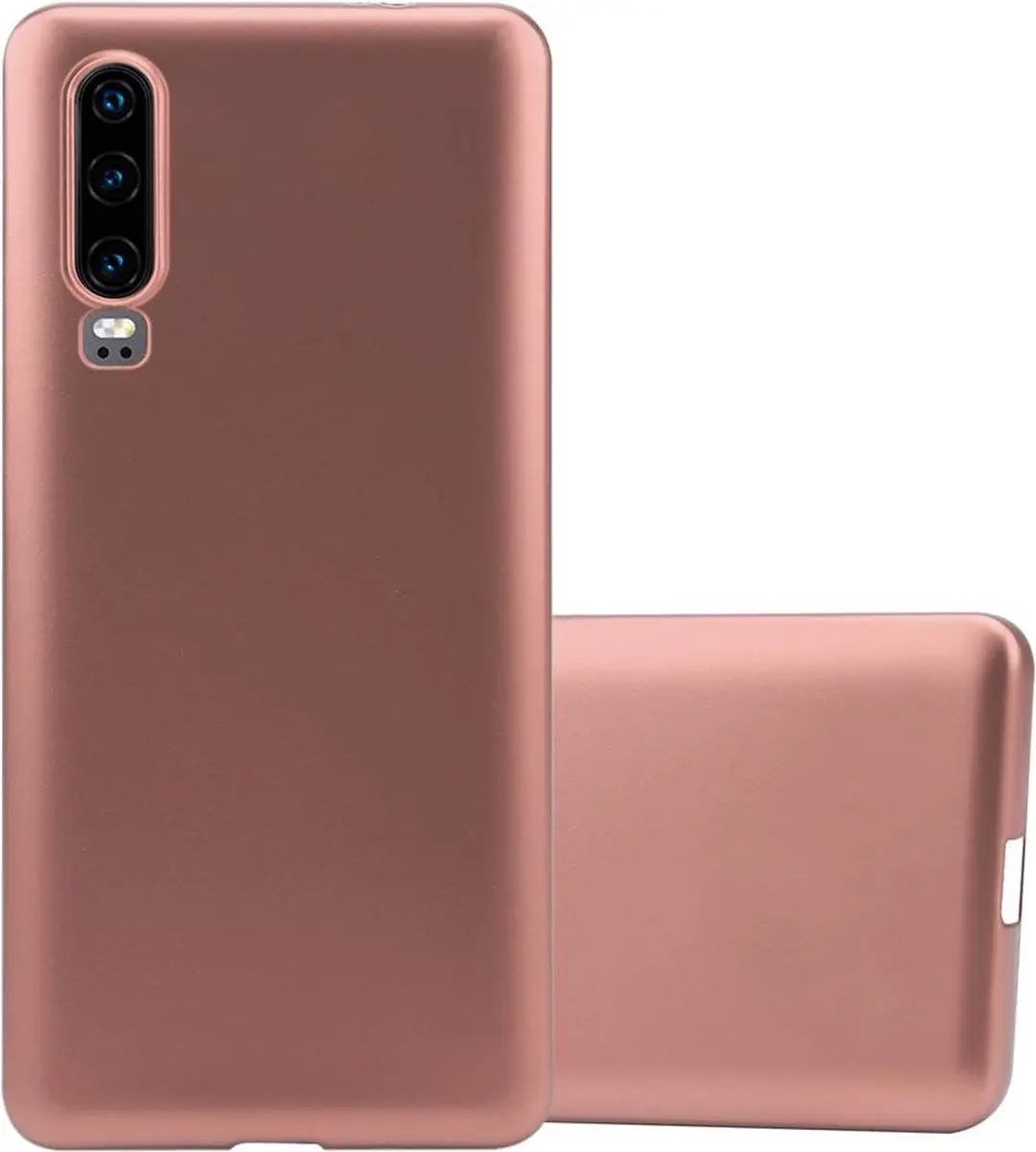 Cadorabo Hoesje geschikt voor Huawei P30 in METALLIC ROSE GOUD