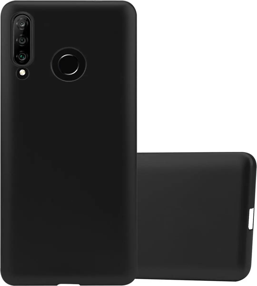 Cadorabo Hoesje geschikt voor Huawei P30 LITE in METALLIC ZWART