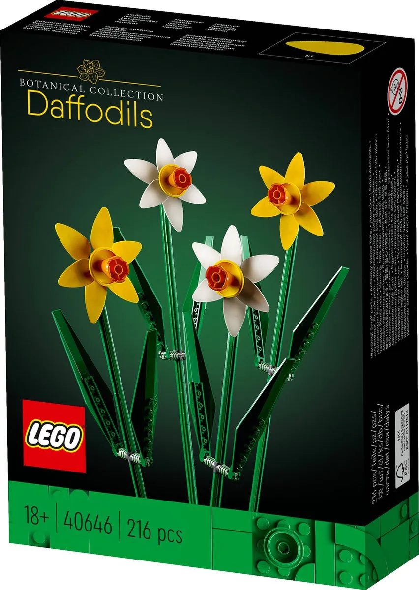 LEGO Botanical Collection 40646 Narcissen - 216 Stukken - Multicolor