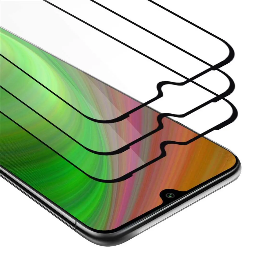 Cadorabo 3x Screenprotector geschikt voor Xiaomi Mi A3 Volledig scherm pantserfo