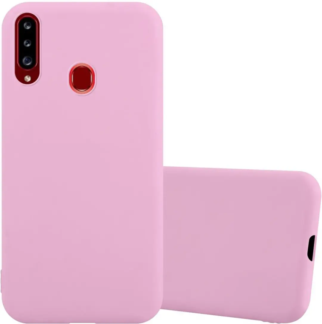 Cadorabo Hoesje geschikt voor Samsung Galaxy A20s in CANDY ROZE