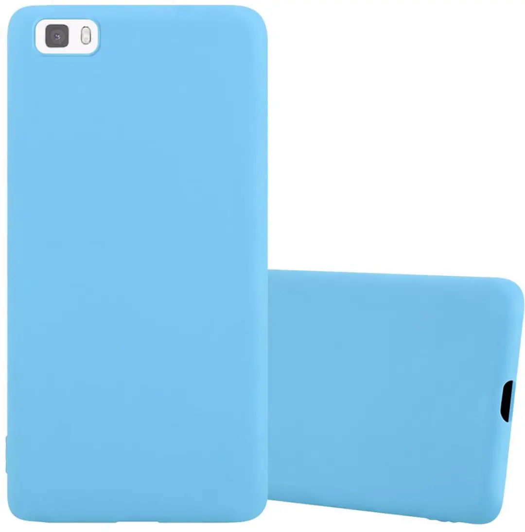 Cadorabo Hoesje geschikt voor Huawei P8 LITE 2015 in CANDY BLAUW