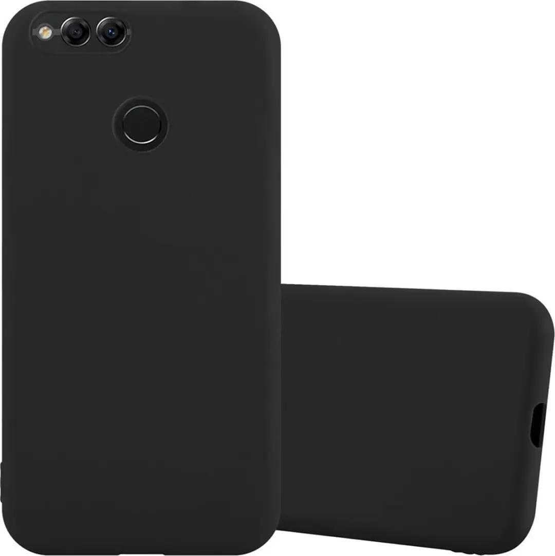 Cadorabo Hoesje geschikt voor Honor 7X in CANDY ZWART