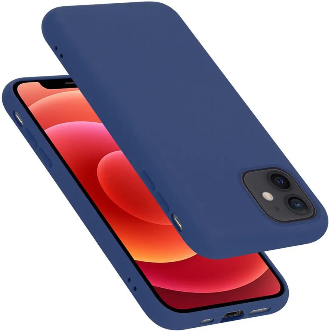 Cadorabo Hoesje geschikt voor Apple iPhone 12 MINI in LIQUID BLAUW
