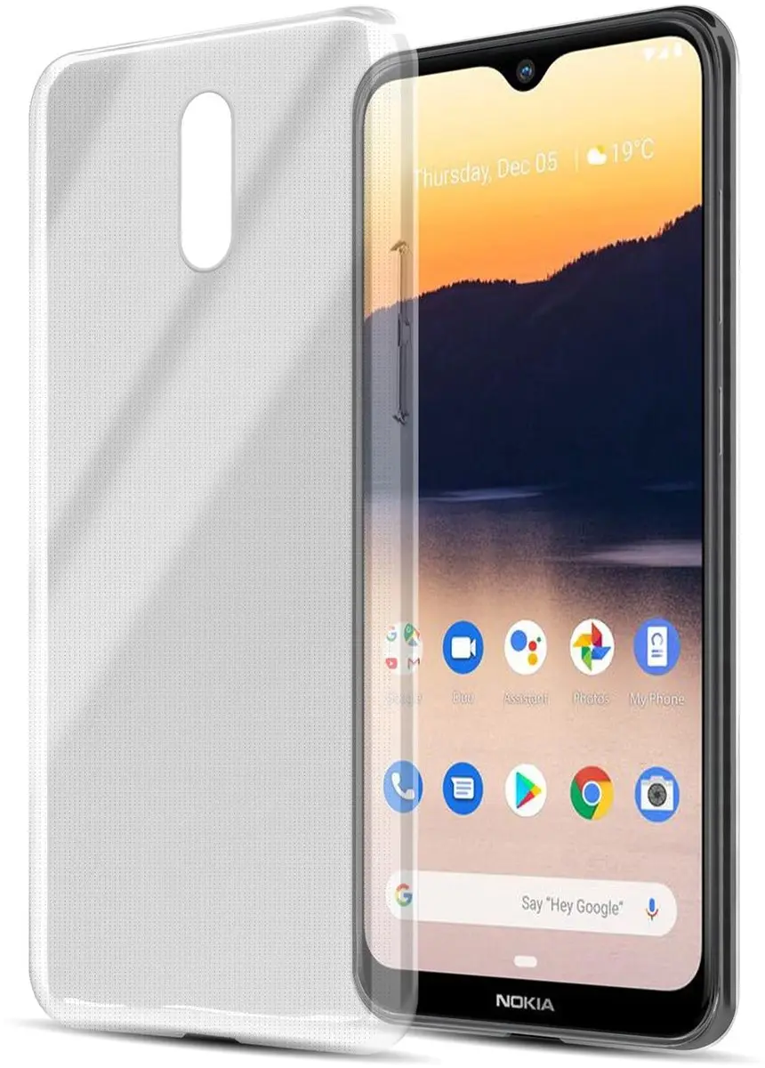 Cadorabo Hoesje geschikt voor Nokia 2.3 in VOLLEDIG TRANSPARANT