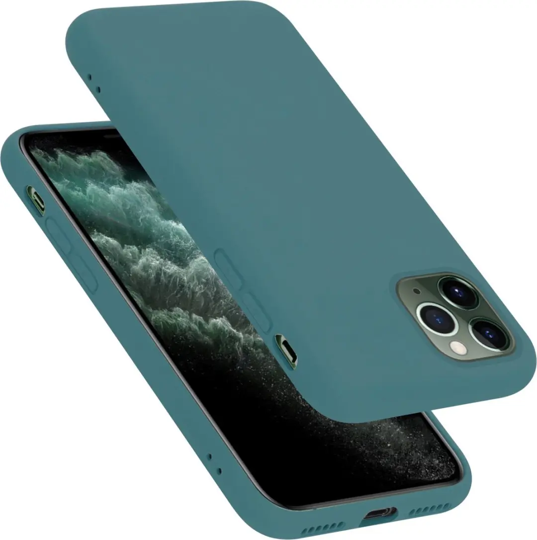 Cadorabo Hoesje geschikt voor Apple iPhone 11 PRO MAX in LIQUID GROEN