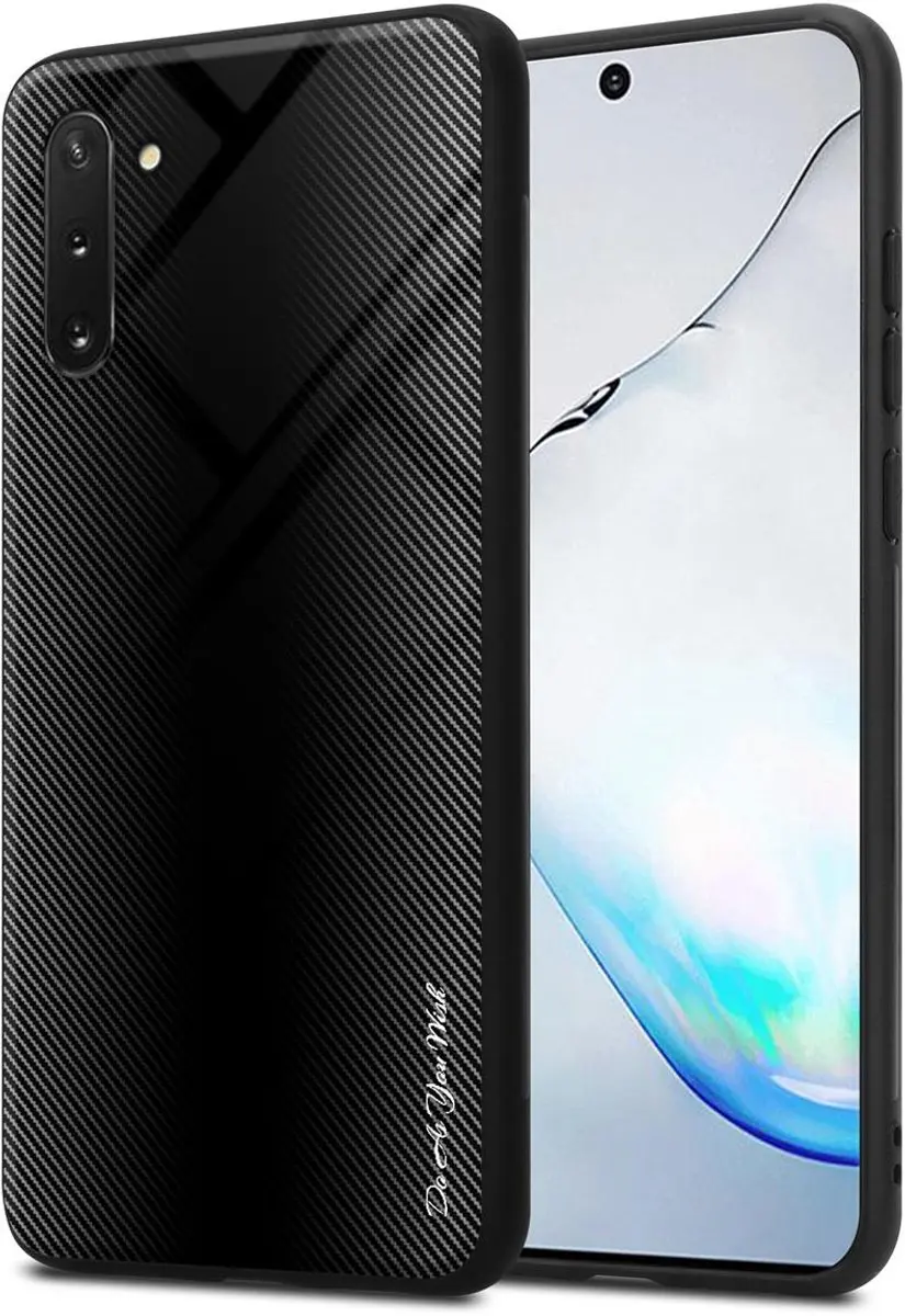 Cadorabo Hoesje geschikt voor Samsung Galaxy NOTE 10 in OPAAL ZWART