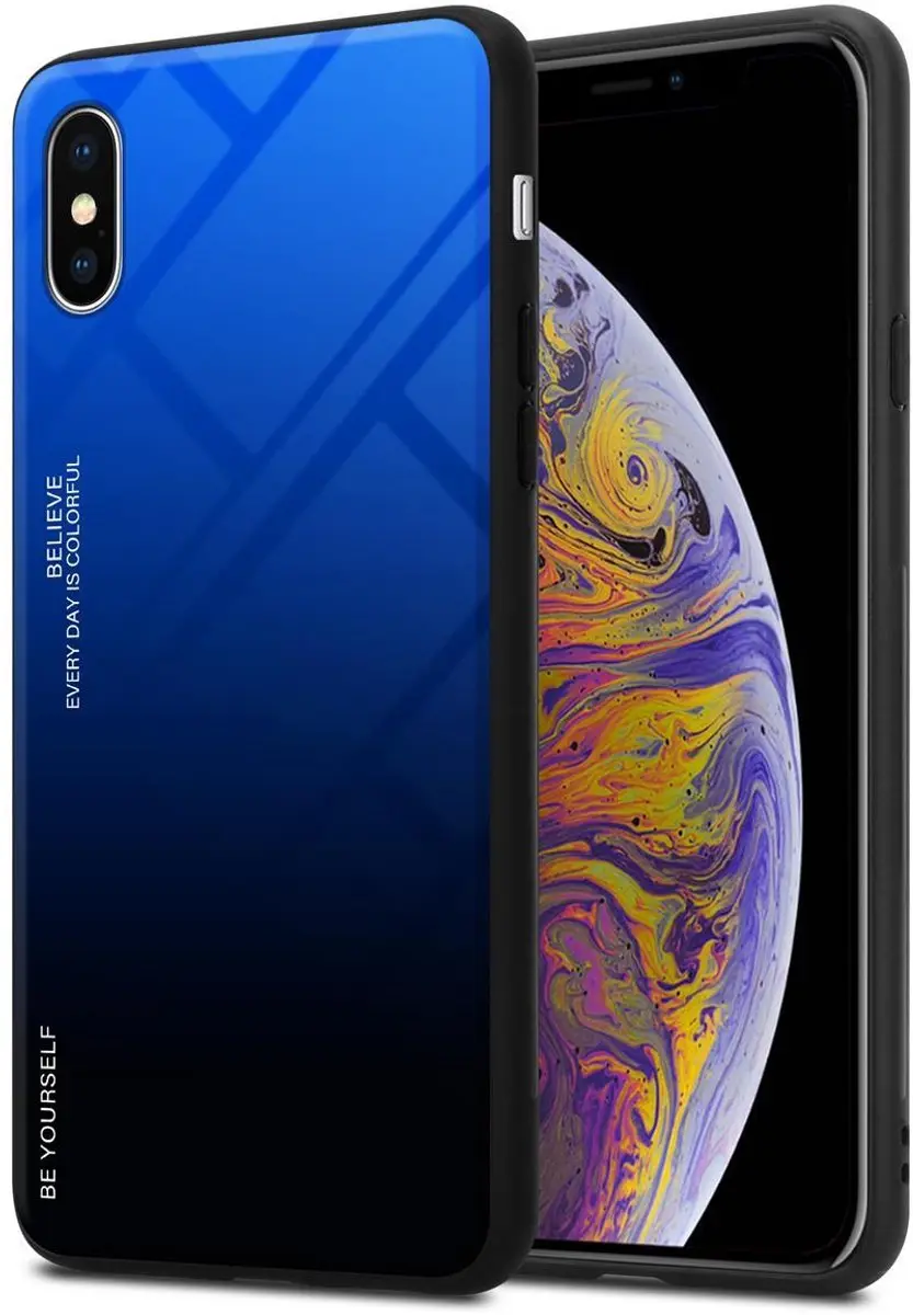 Cadorabo Hoesje geschikt voor Apple iPhone XS MAX in BLAUW