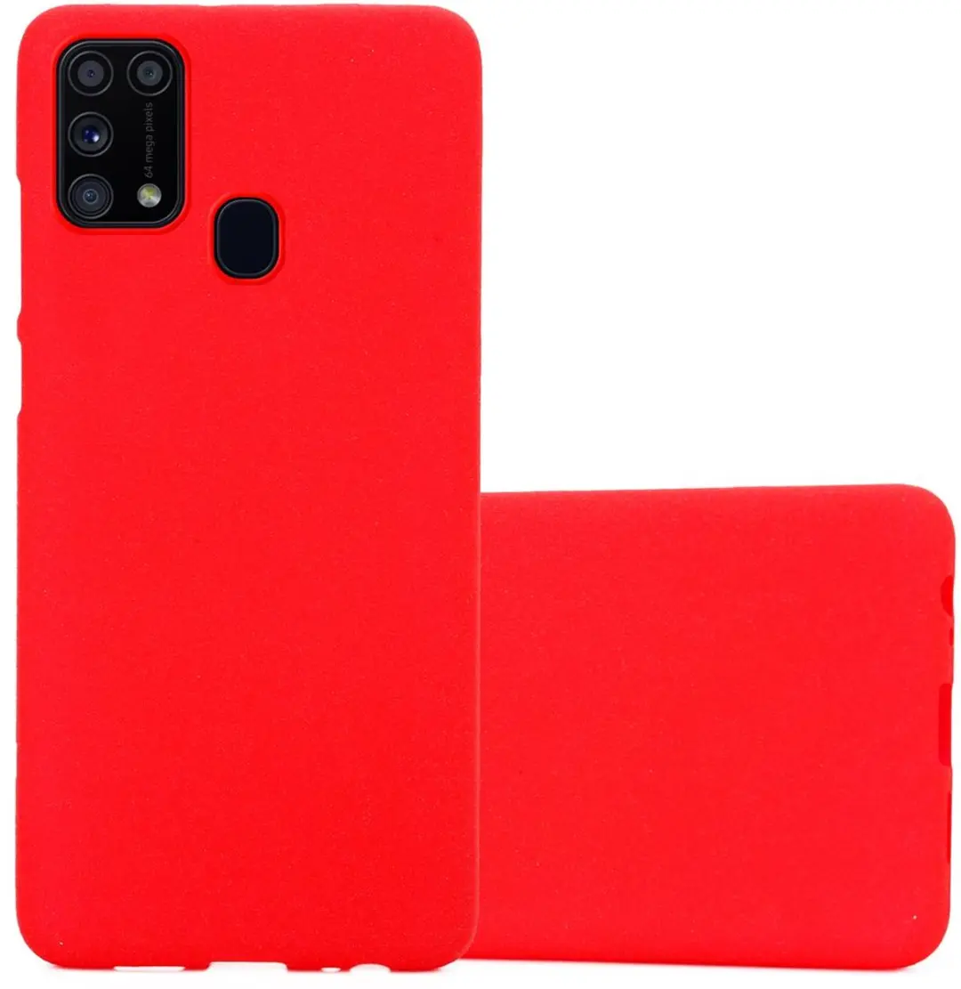Cadorabo Hoesje geschikt voor Samsung Galaxy M31 in FROST ROOD