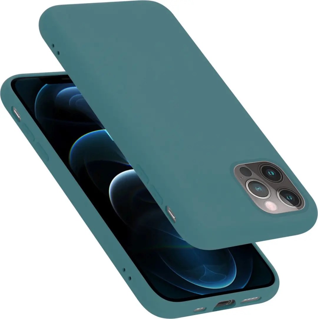 Cadorabo Hoesje geschikt voor Apple iPhone 13 PRO MAX in LIQUID GROEN