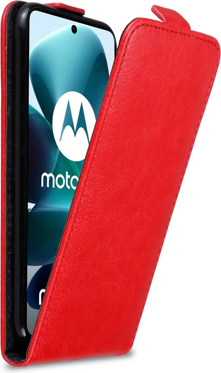 Cadorabo Hoesje geschikt voor Motorola MOTO G200 5G in APPEL ROOD