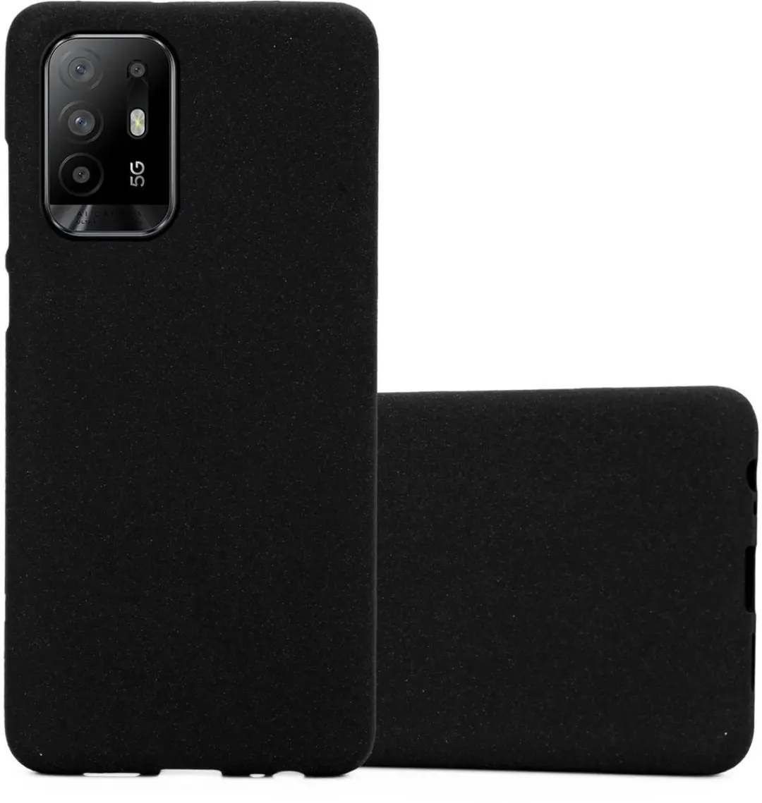 Cadorabo Hoesje geschikt voor Oppo A94 5G in FROST ZWART