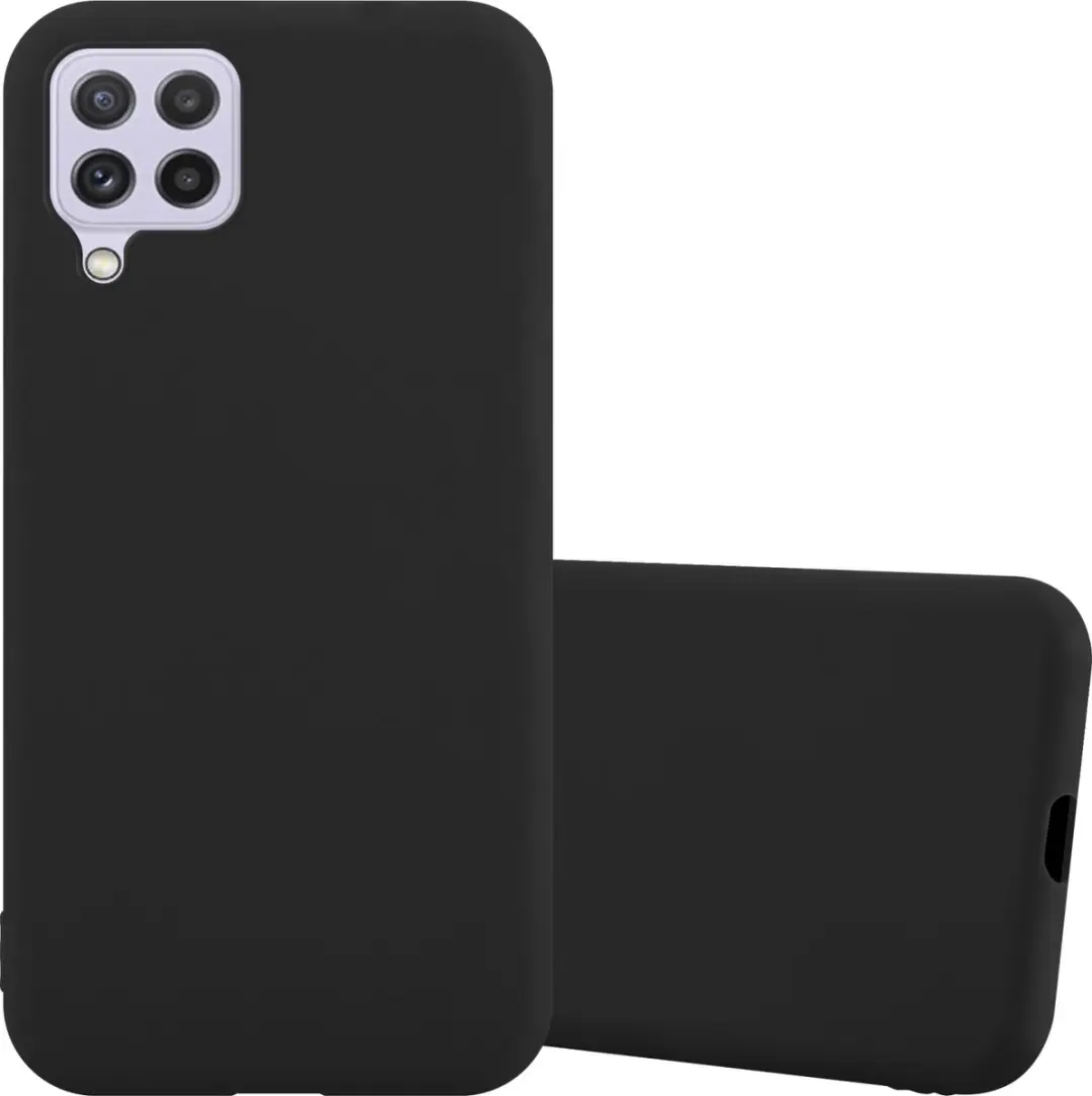 Cadorabo Hoesje geschikt voor Samsung Galaxy A22 4G / M22 / M32 4G in CANDY ZWAR
