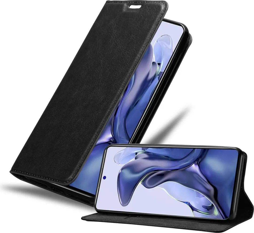 Cadorabo Hoesje geschikt voor Xiaomi 11T / 11T PRO in ZWARTE NACHT