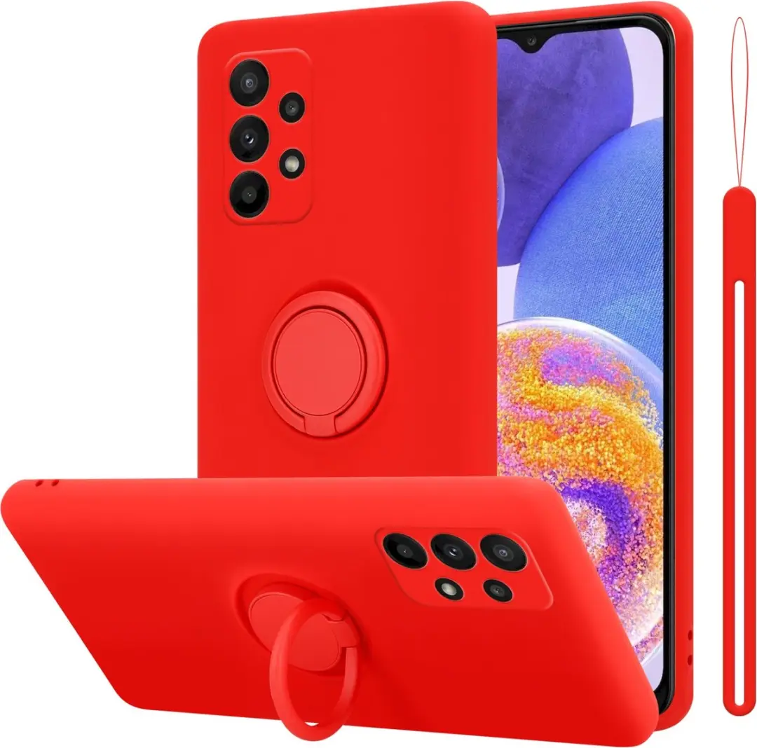 Cadorabo Hoesje geschikt voor Samsung Galaxy A23 4G in LIQUID ROOD