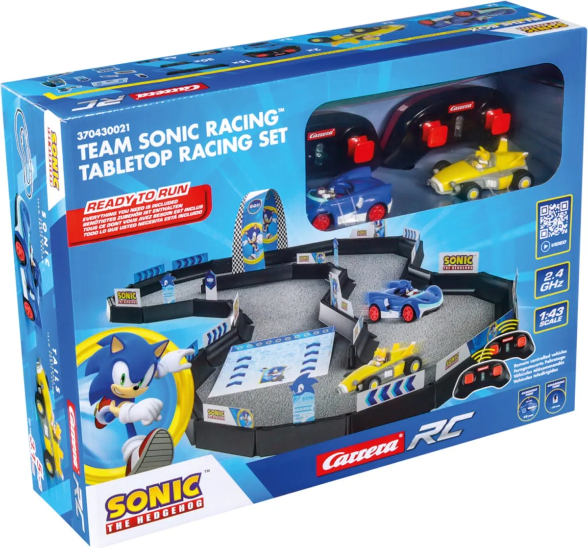 Carrera Team Sonic Racing RC Auto Mini Sonic vs. Tails 1:43 - CAR370430021 - Multi