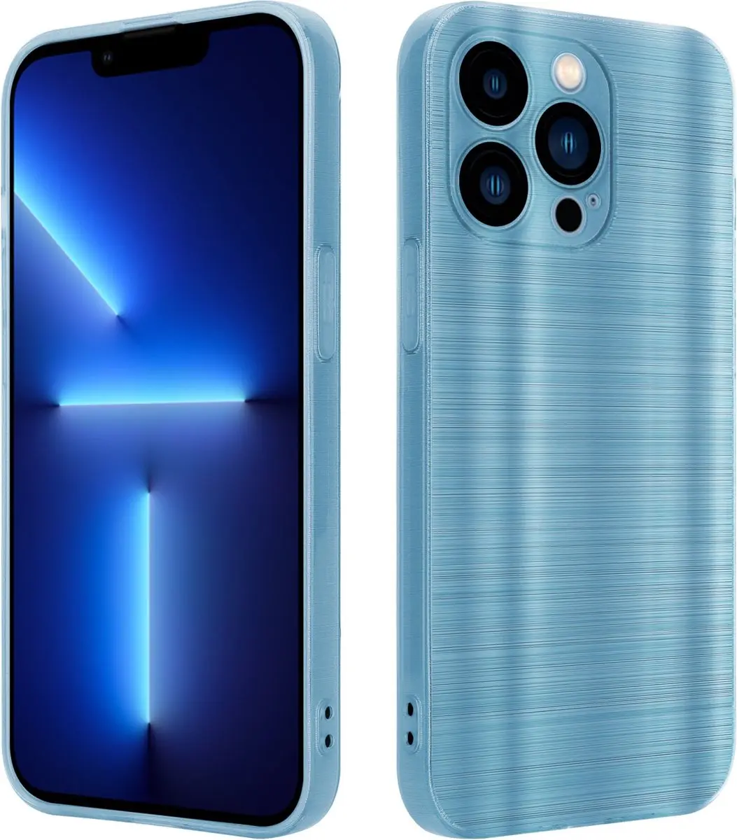 Cadorabo Hoesje geschikt voor Apple iPhone 13 PRO in Brushed Turqoise