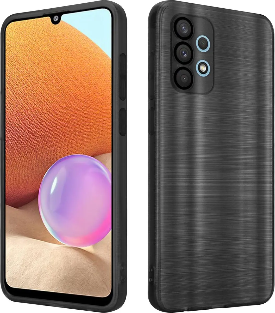 Cadorabo Hoesje geschikt voor Samsung Galaxy A32 5G in Brushed Zwart