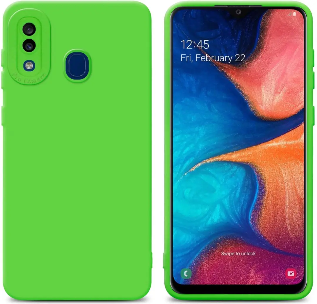 Cadorabo Hoesje geschikt voor Samsung Galaxy A20 / A30 / M10s in FLUID GROEN