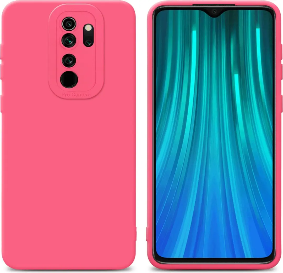 Cadorabo Hoesje geschikt voor Xiaomi RedMi NOTE 8 PRO in FLUID ROOD