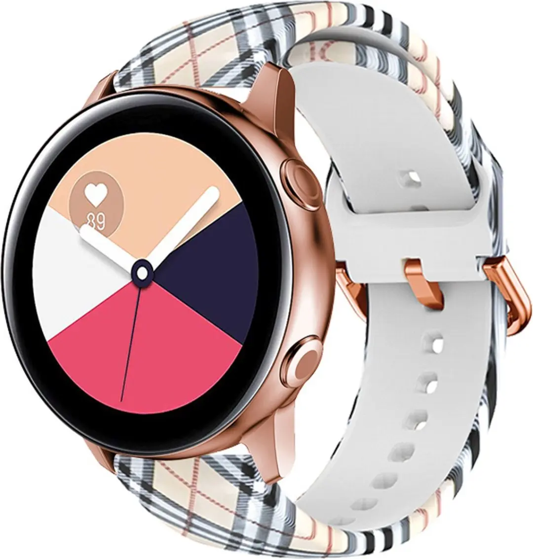 Cadorabo Silicone bandje 22mm geschikt voor Samsung Galaxy Gear S3 / Gear 2 in P