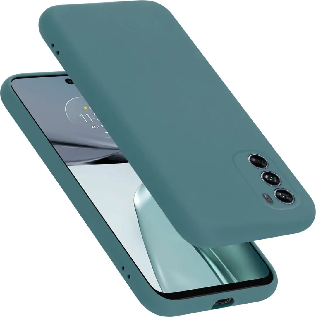 Cadorabo Hoesje geschikt voor Motorola MOTO G62 5G in LIQUID GROEN