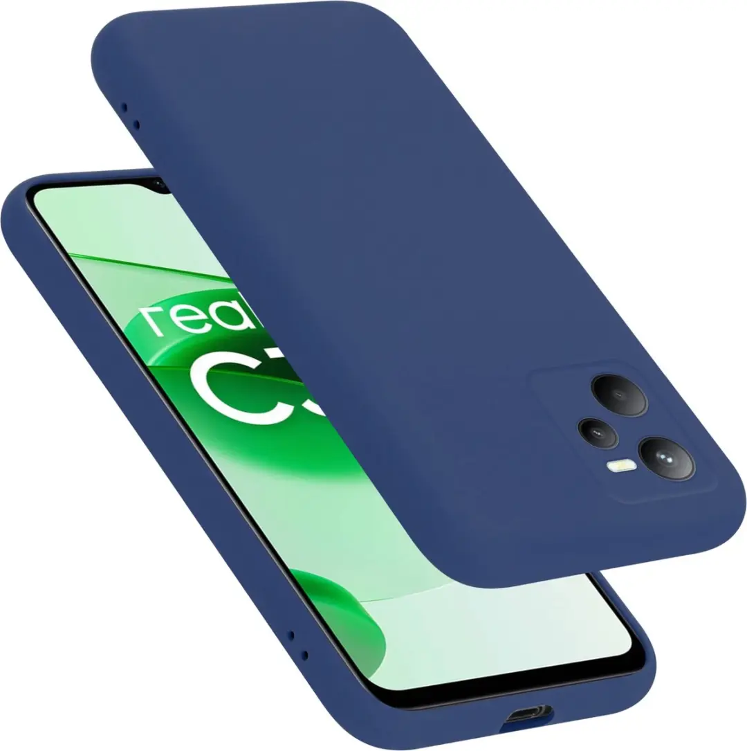 Cadorabo Hoesje geschikt voor Realme C35 / Narzo 50A PRIME in LIQUID BLAUW