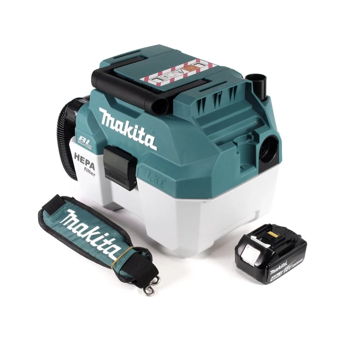 Makita DVC 750 LM1X3 Accustofzuiger 18V - 7,5L - Nat & Droog - Groen