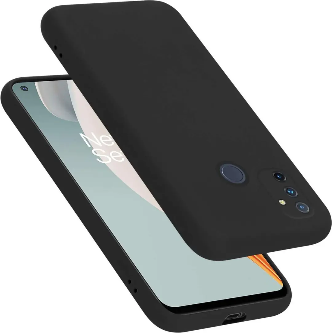 Cadorabo Hoesje geschikt voor OnePlus Nord N100 in LIQUID ZWART