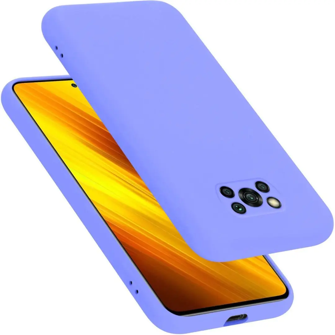 Cadorabo Hoesje geschikt voor Xiaomi POCO X3 NFC in LIQUID LICHT PAARS