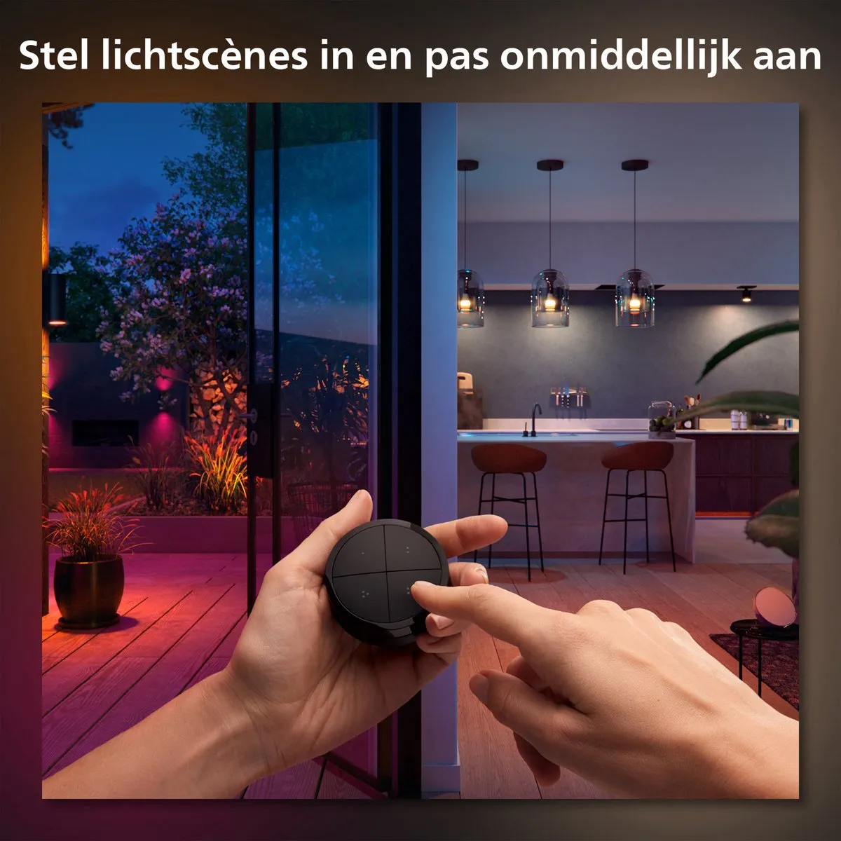 Philips Hue Uitbreidingspakket E27 - 4 Stuks - RGBW - Incl. Hue Dial Switch Zwart - afbeelding 6 van 6