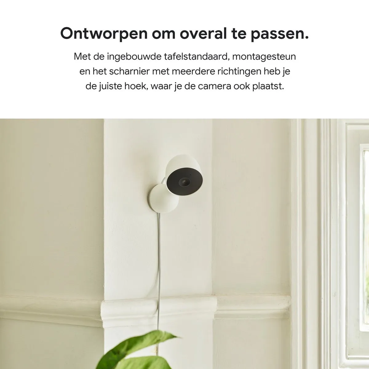 Google Nest Cam GA01998-FR Bedraad - Wit
