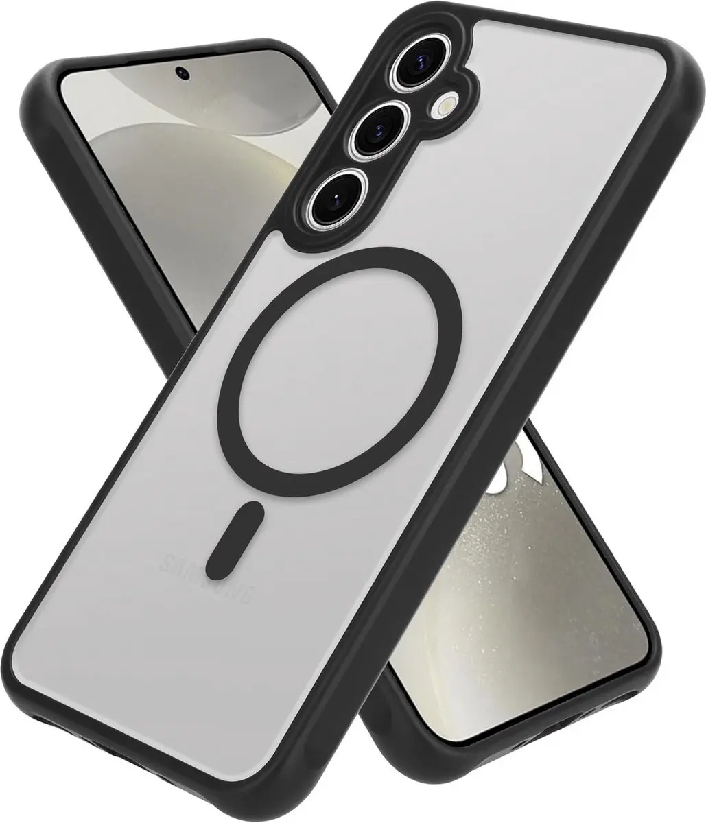Cadorabo Hoesje geschikt voor Samsung Galaxy S24 Plus in ZWART geschikt voor Mag