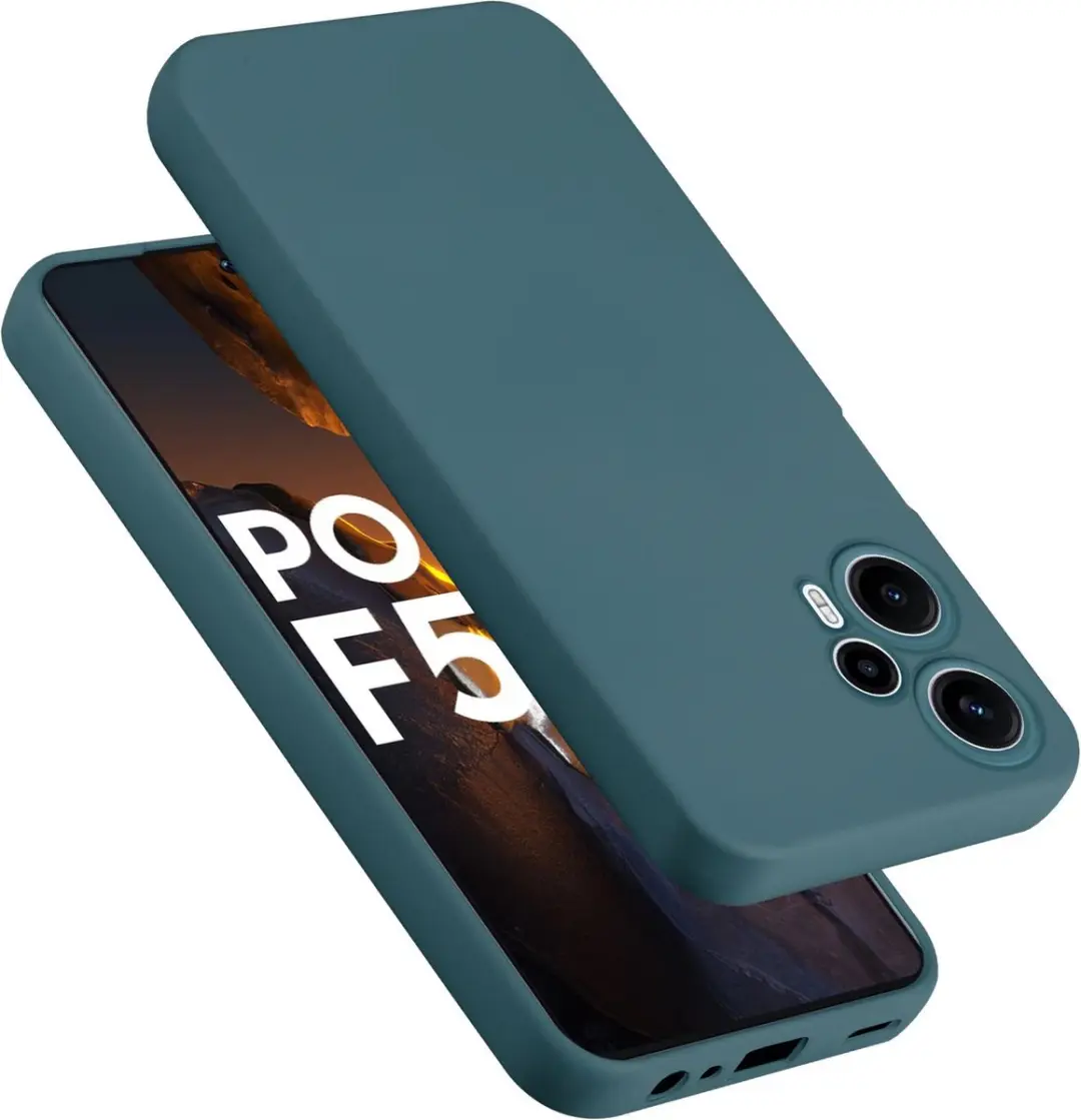 Cadorabo Hoesje geschikt voor Xiaomi Poco F5 in LIQUID GROEN