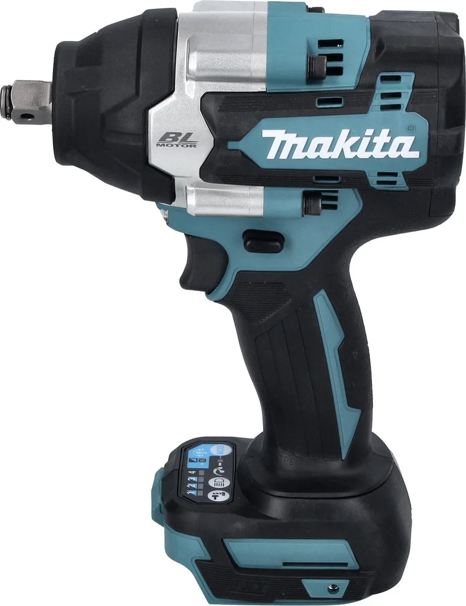 Makita DTW 700 RM1J Slagmoersleutel 18V 700Nm - Borstelloos - 20 Stuks