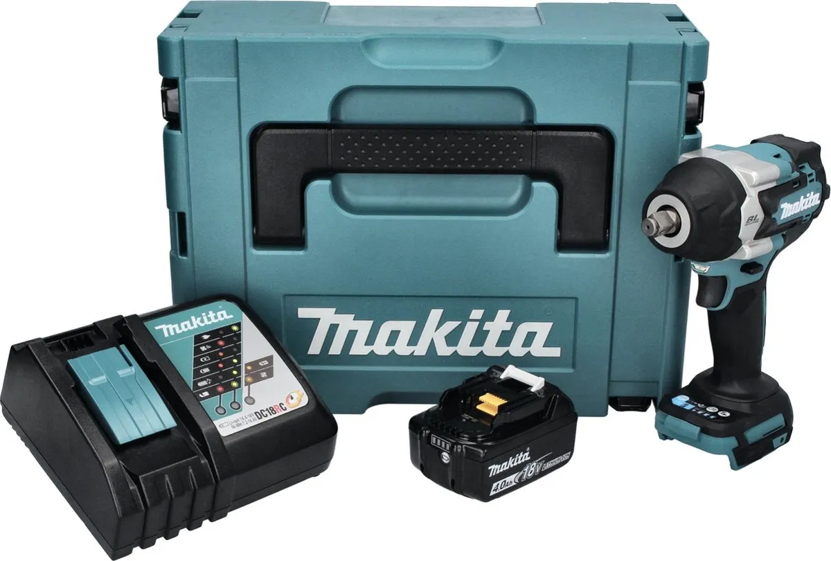 Makita DTW 700 RM1J Slagmoersleutel 18V 700Nm - Borstelloos - 20 Stuks
