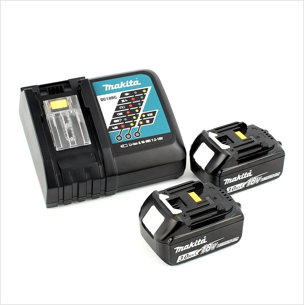 Makita DHP453RFJ Klopboormachine 18V - 2x 3.0Ah + Lader + Makpac - afbeelding 2 van 5