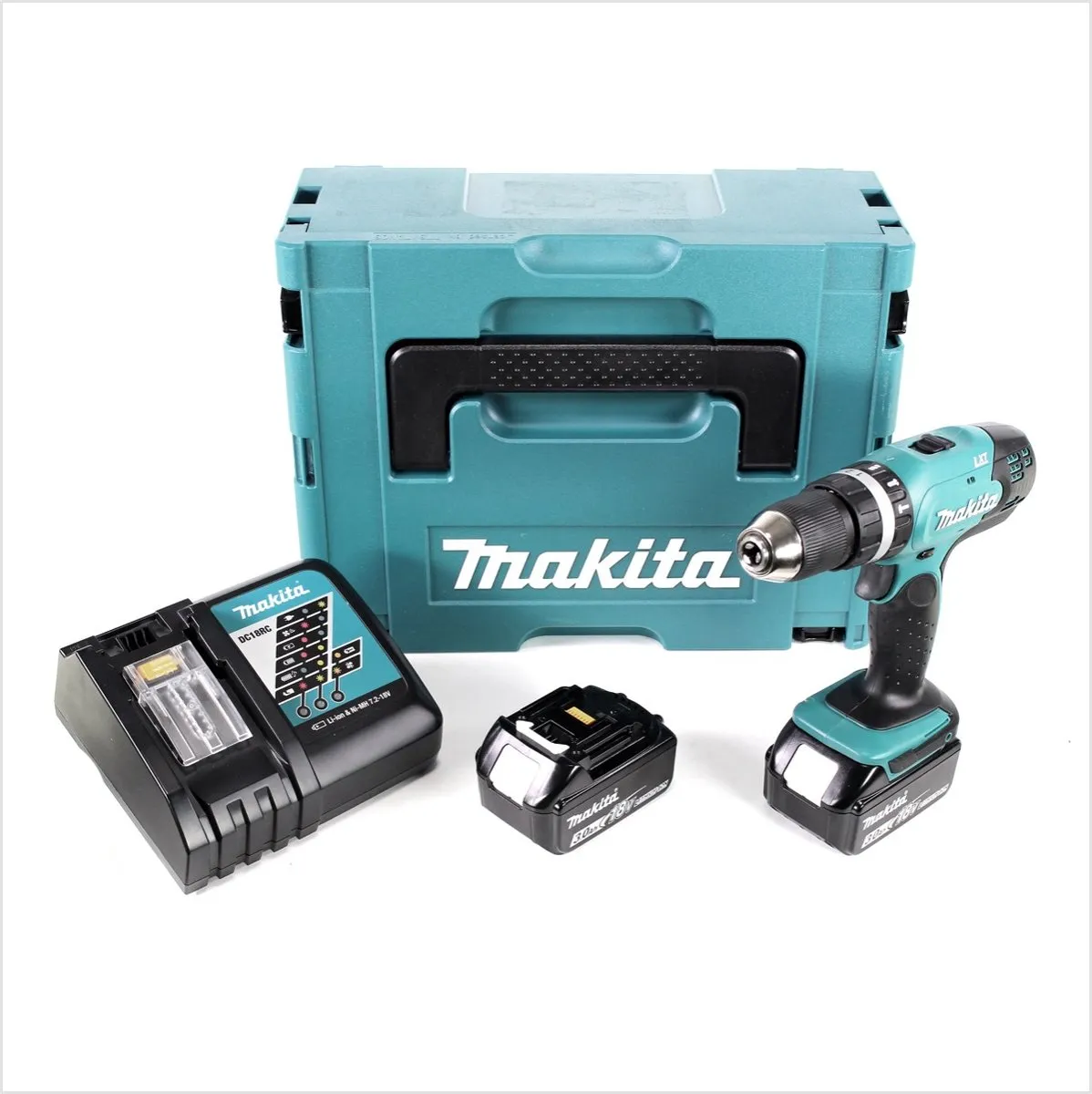 Makita DHP453RFJ Klopboormachine 18V - 2x 3.0Ah + Lader + Makpac - afbeelding 5 van 5