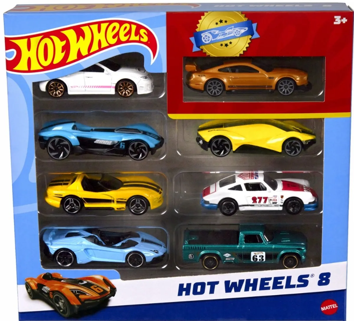 Hot Wheels Premium Autoset - 8 Stuks - Multi
