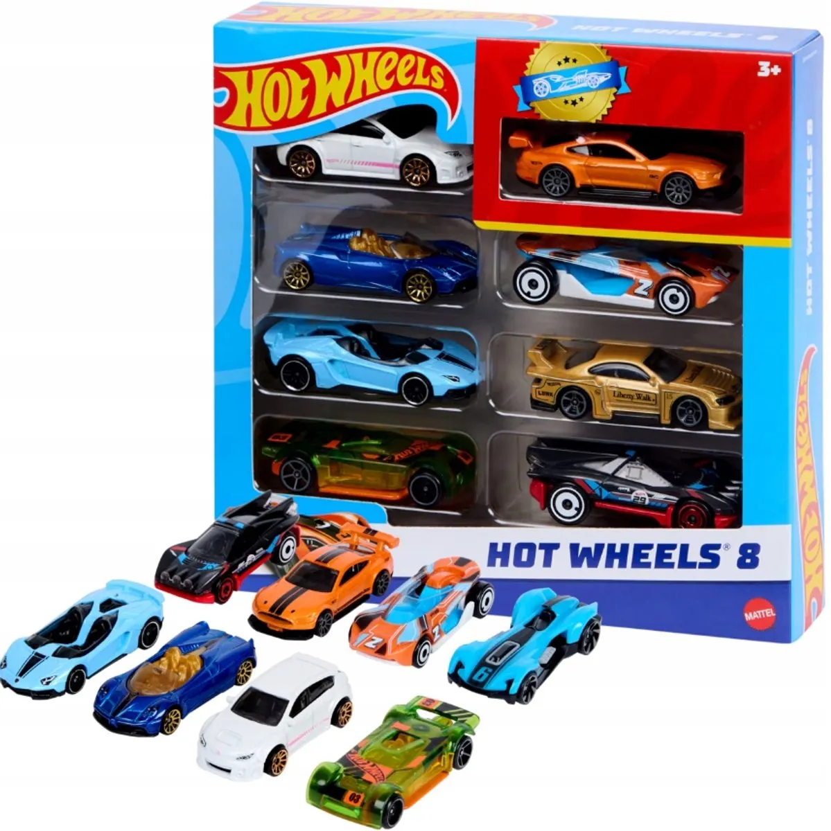 Hot Wheels Premium Autoset - 8 Stuks - Multi