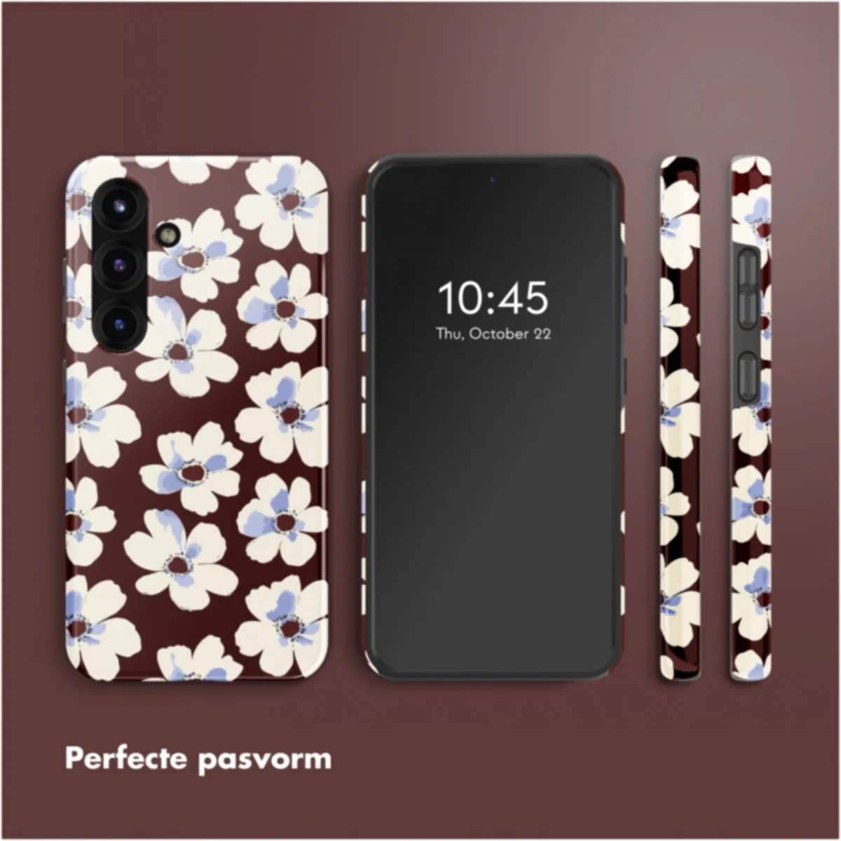 Selencia Hoesje Samsung Galaxy S25 Choco Flower Pop - MagSafe - afbeelding 6 van 6