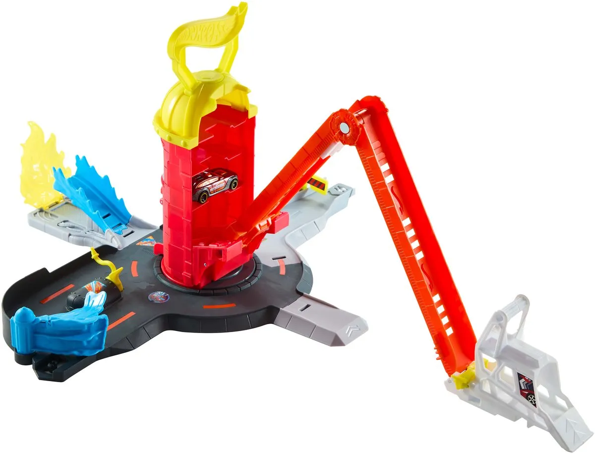 Hot Wheels City Superredding Brandweerkazerne JHL95 - Brandweer Speelset