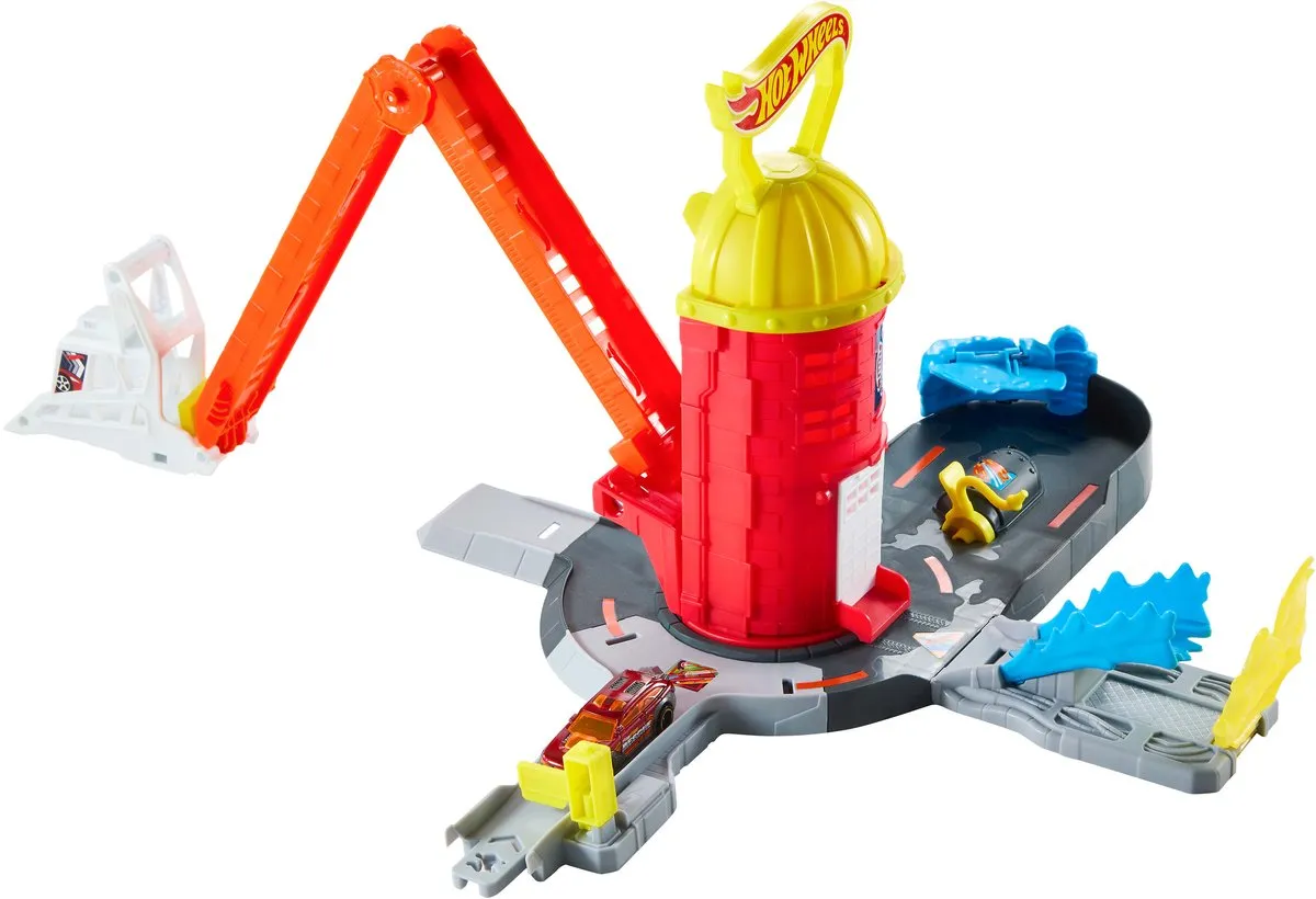Hot Wheels City Superredding Brandweerkazerne JHL95 - Brandweer Speelset