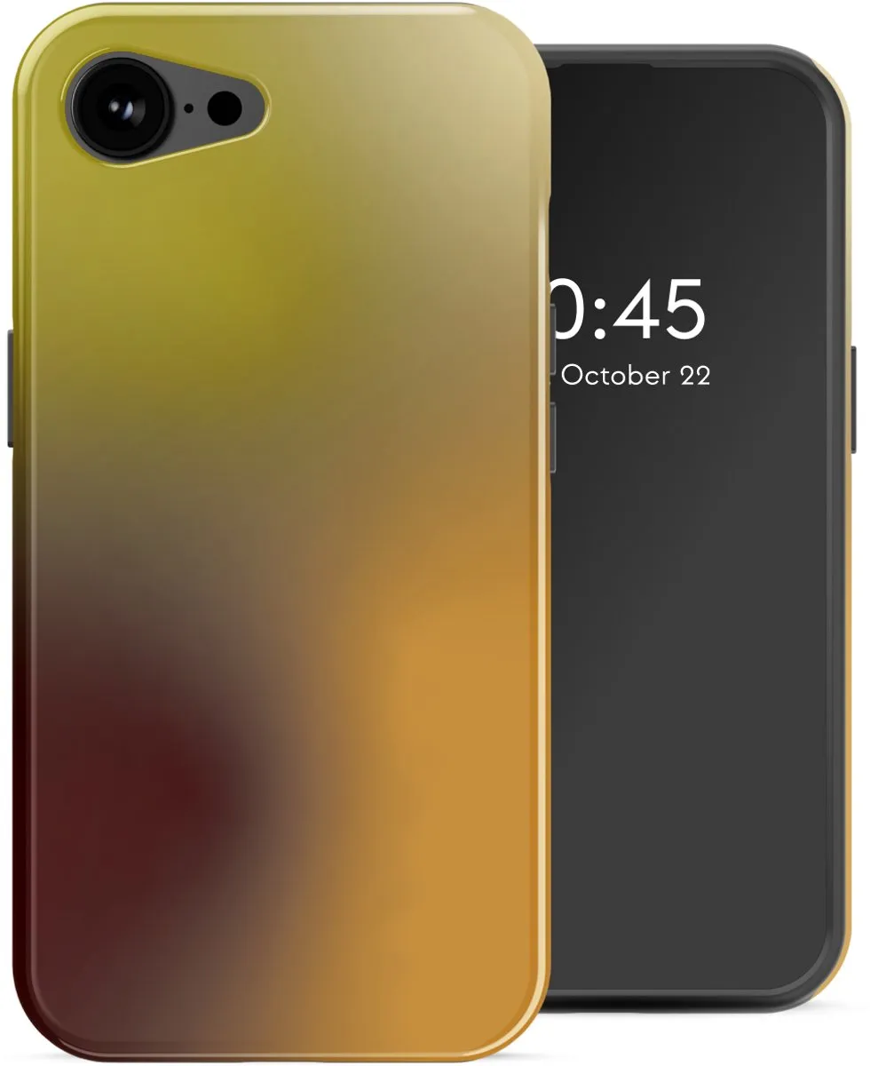 Selencia Hoesje iPhone 16e MagSafe Gradient Olive Dust