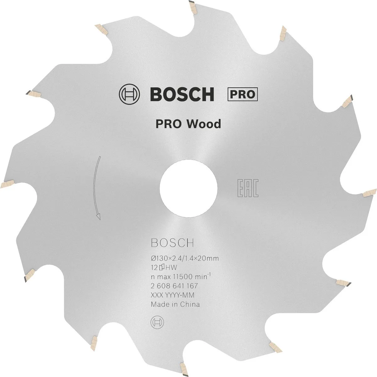 Bosch Professional CIRKZB OPT 130X20/16X2,4 Zaagblad - Hout - 130mm