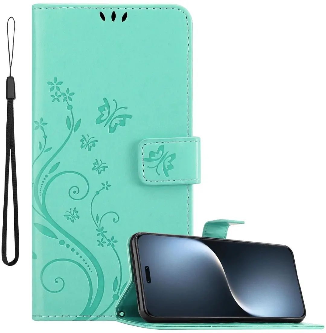 Cadorabo Hoesje geschikt voor Honor Magic 7 Lite in BLOEMEN TURKOOIS